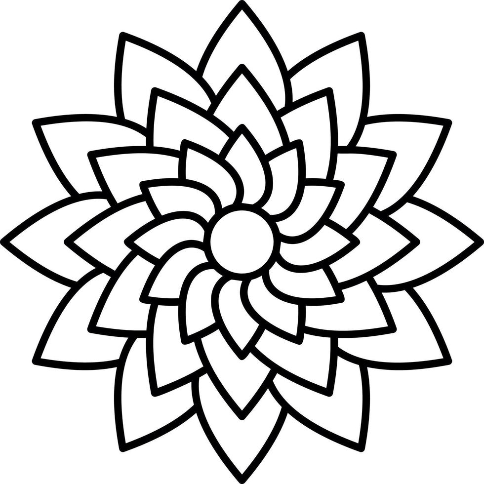 diseño de icono de vector de dalia