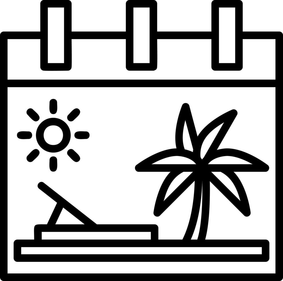 diseño de icono de vector de vacaciones