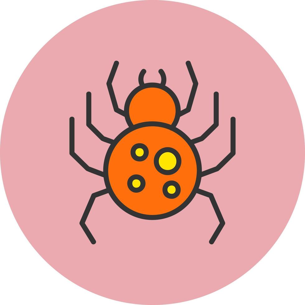 icono de vector de araña