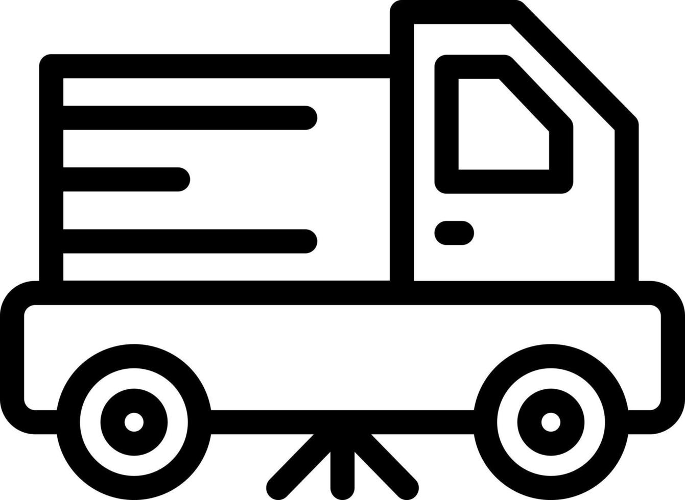 Street Sweeper Vector Icon Design