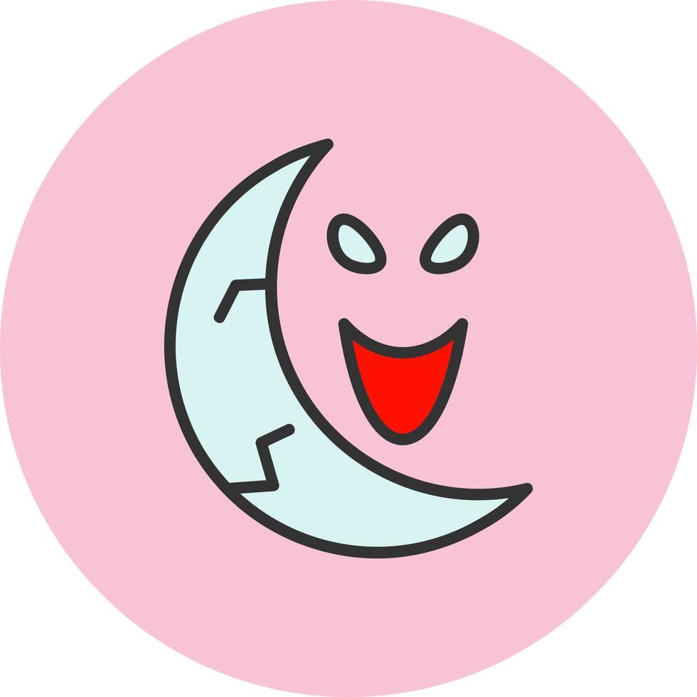 Half Moon Vector Icon