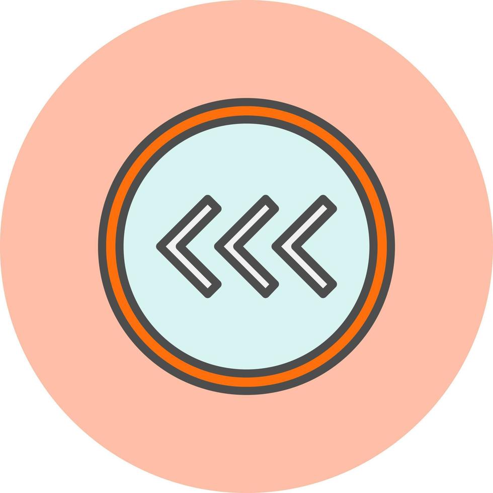 Fast Backward Arrow Vector Icon