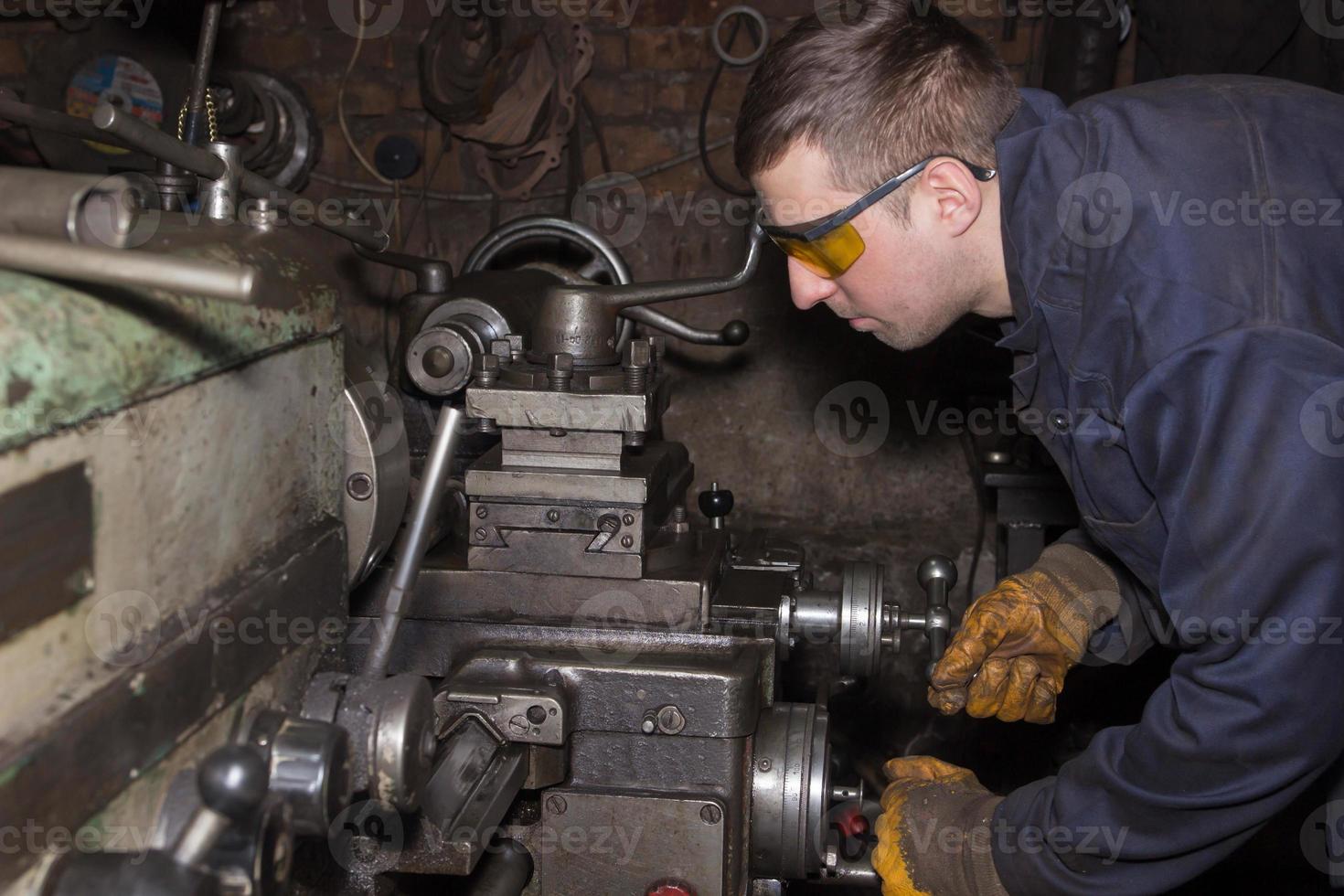 Mechanic is working photo