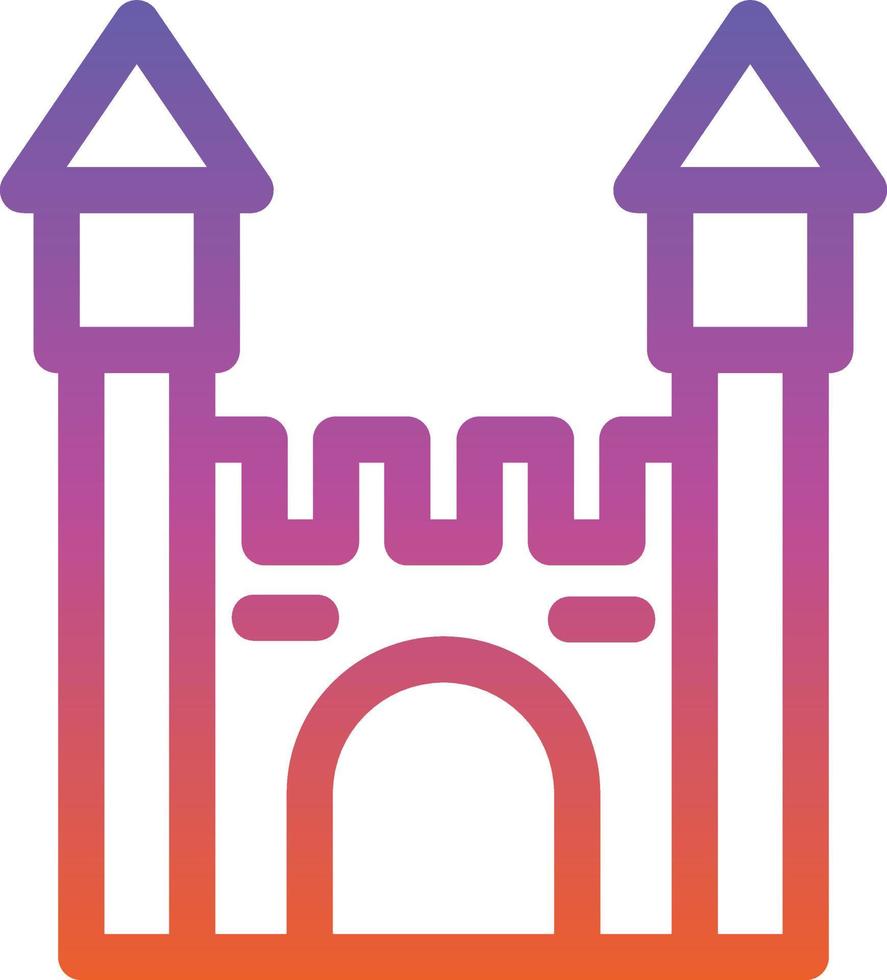 Bouncy Castle Vector Icon Design