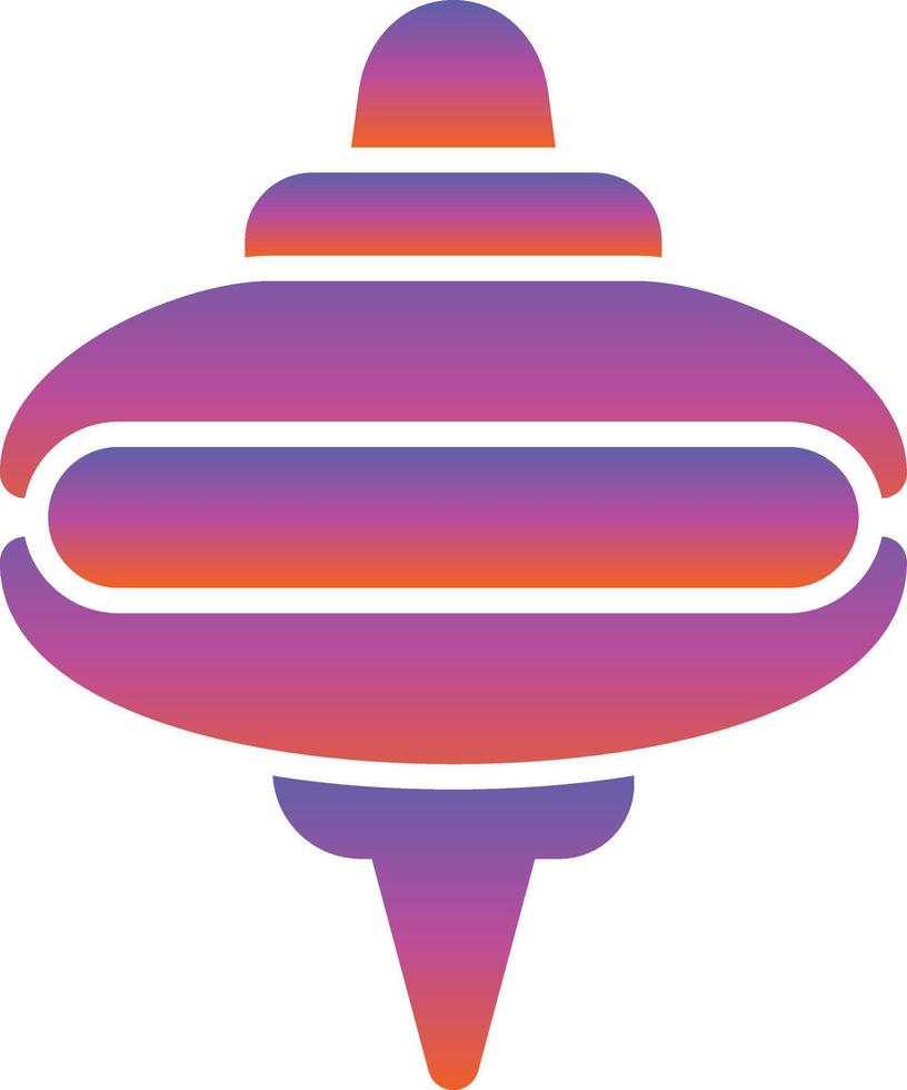 Spinning Top Vector Icon Design