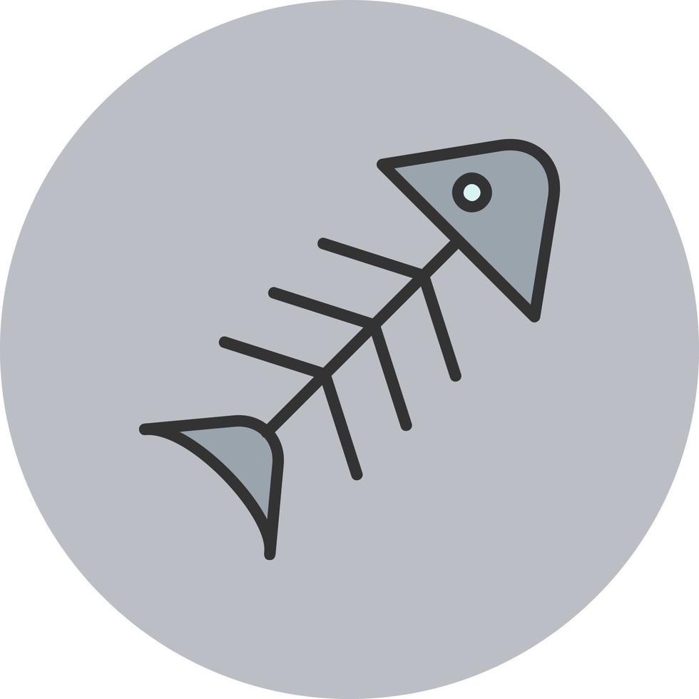 Rotten Fish Vector Icon