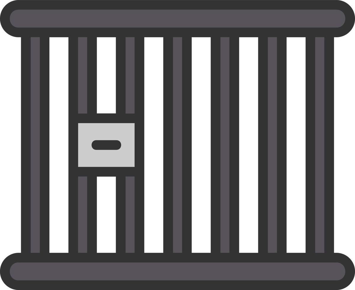 Prison Cell Vector Icon Design