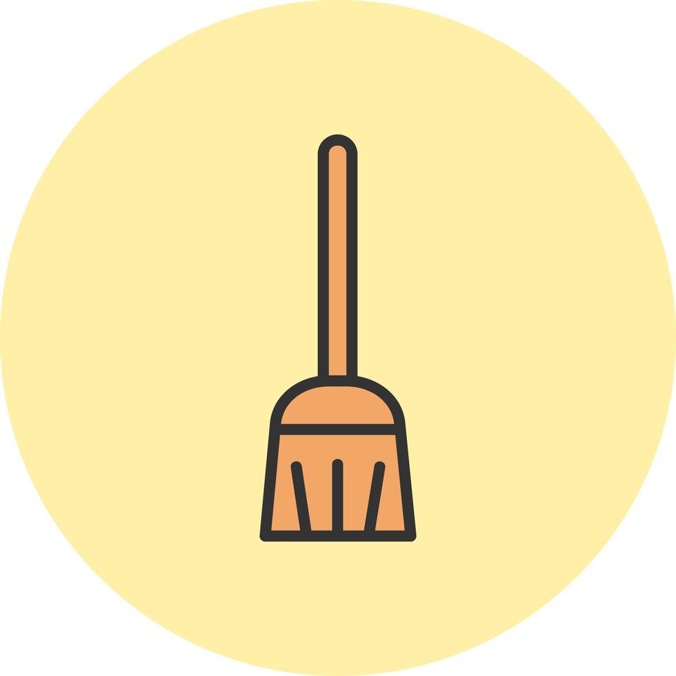 Flying Broom Vector Icon