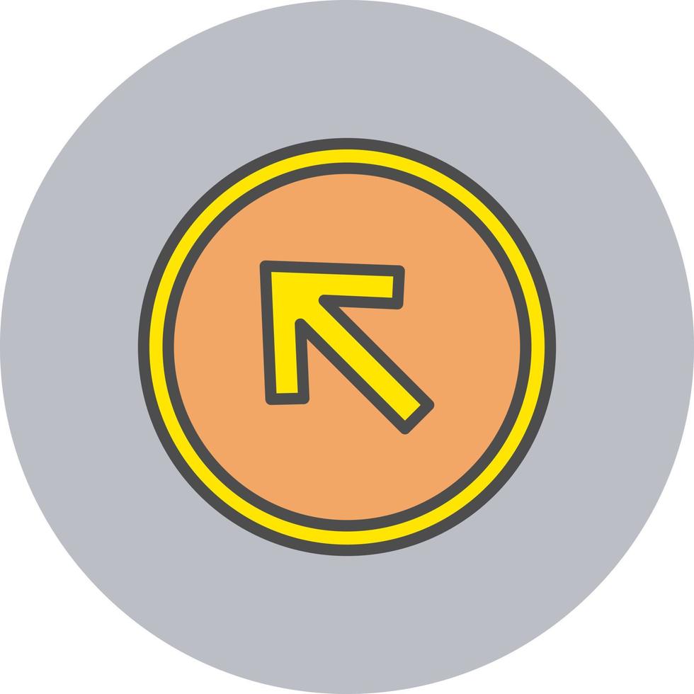 Up Left Arrow Vector Icon