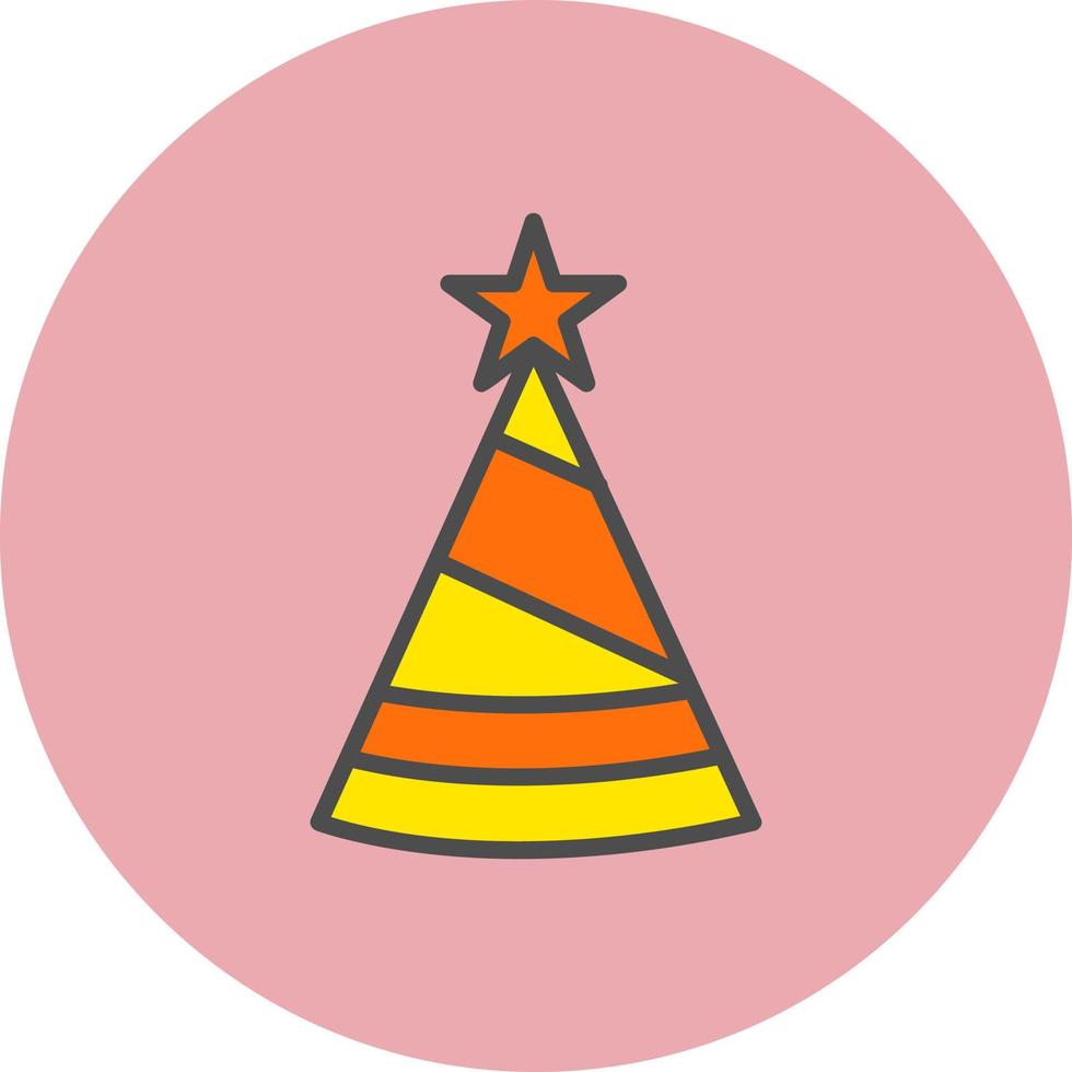 icono de vector de sombrero de fiesta