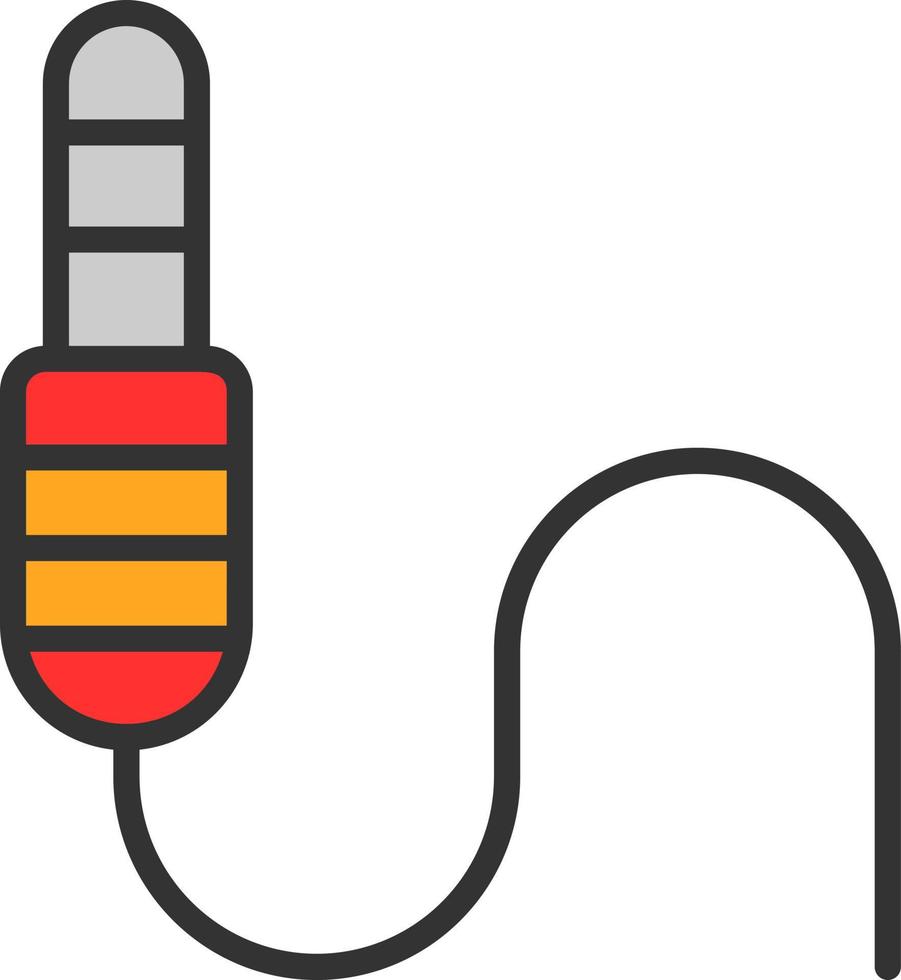 diseño de icono de vector de conector de audio