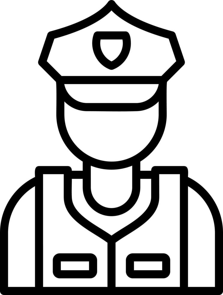 diseño de icono de vector de guardia de seguridad