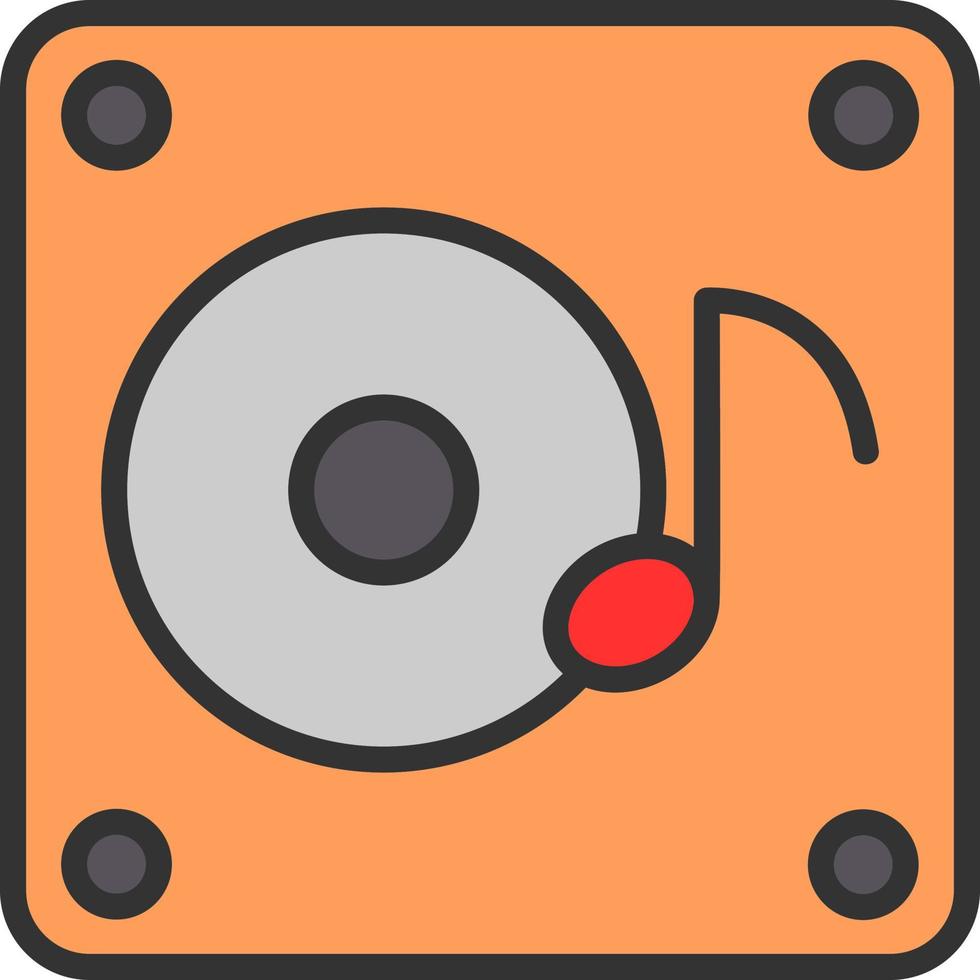 Music Album Vector Icon Design