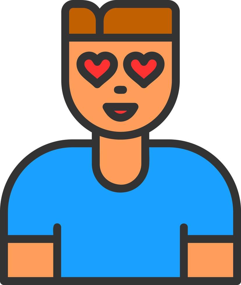 Fall In Love Vector Icon Design