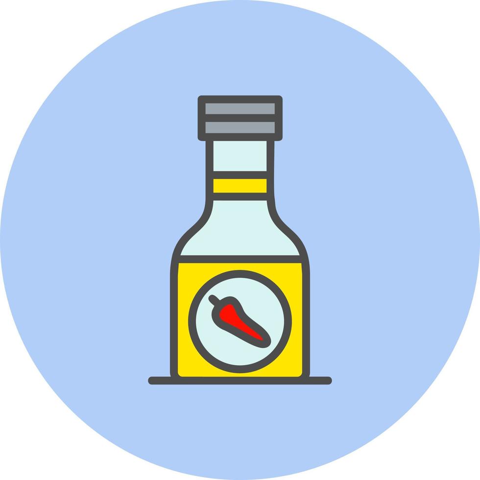 Sauce Bottle Vector Icon