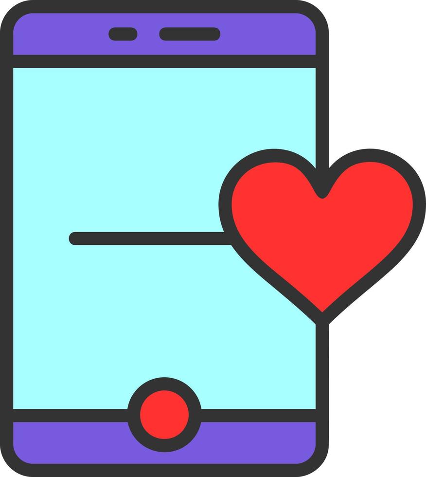 Love Call Vector Icon Design