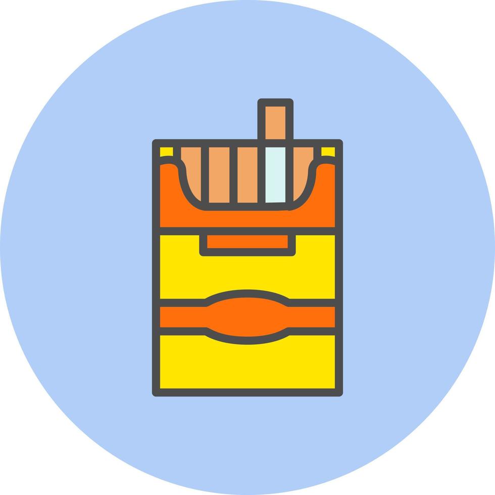 icono de vector de cigarrillo