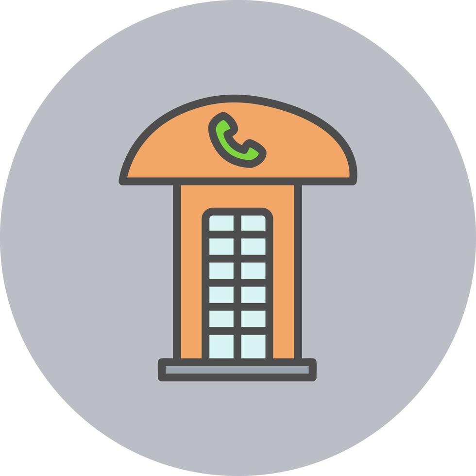 Phone Booth Vector Icon