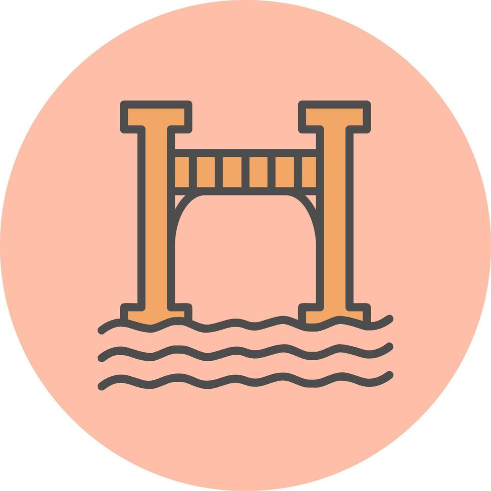 icono de vector de puente