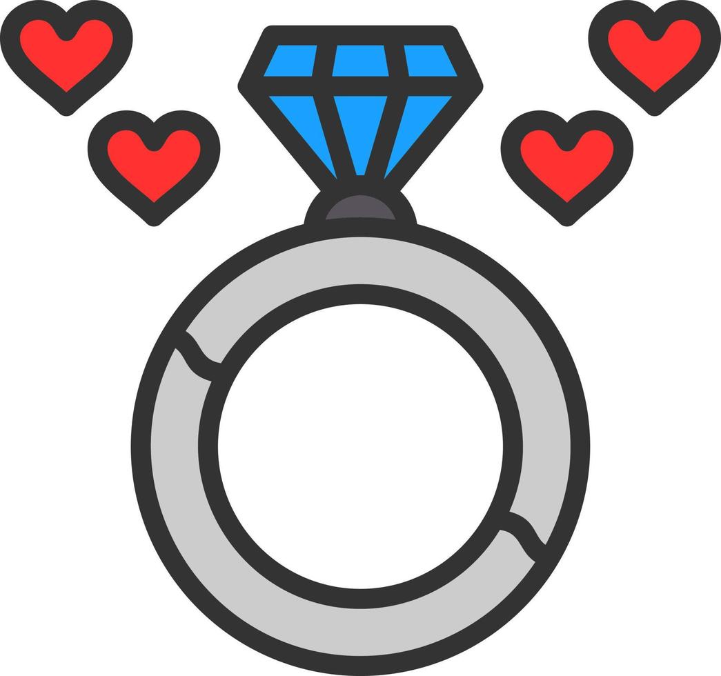 diseño de icono de vector de anillo