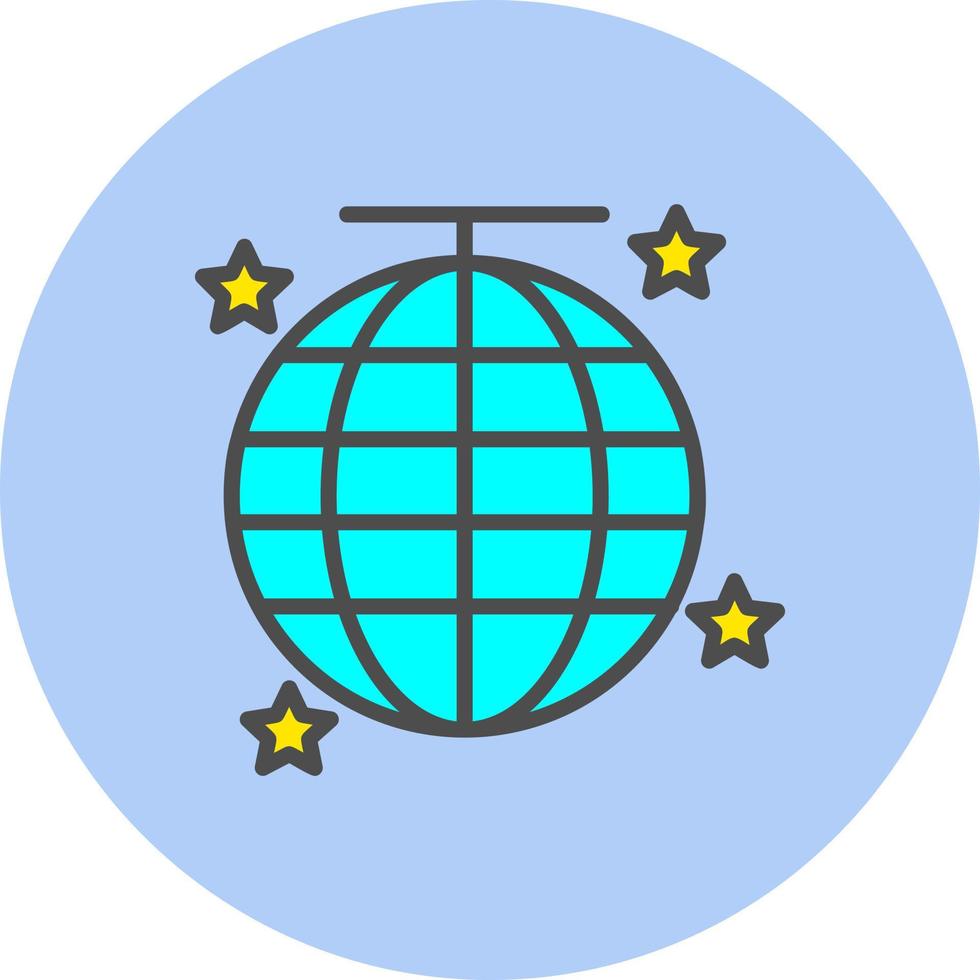 icono de vector de bola de discoteca