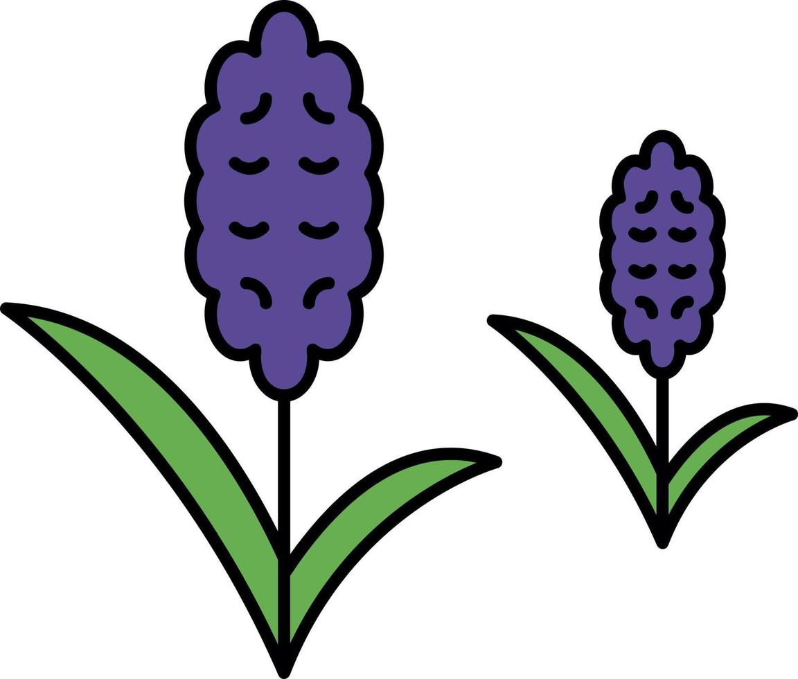 Hyacinth Vector Icon Design