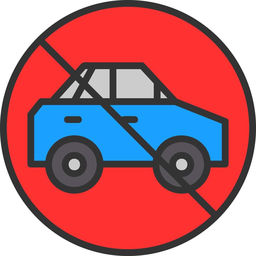No Travelling Vector Icon Design