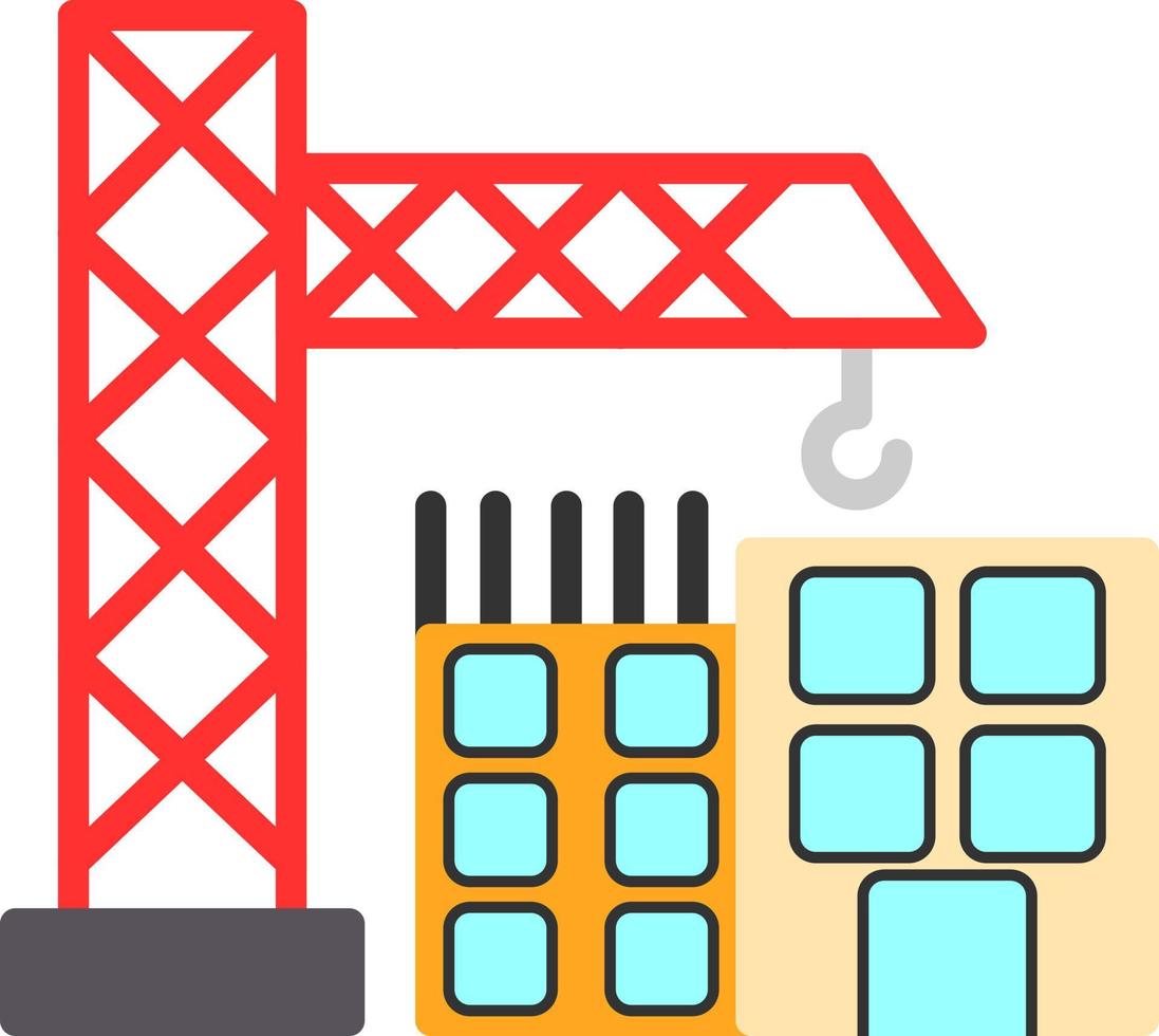 Construction Site Vector Icon Design