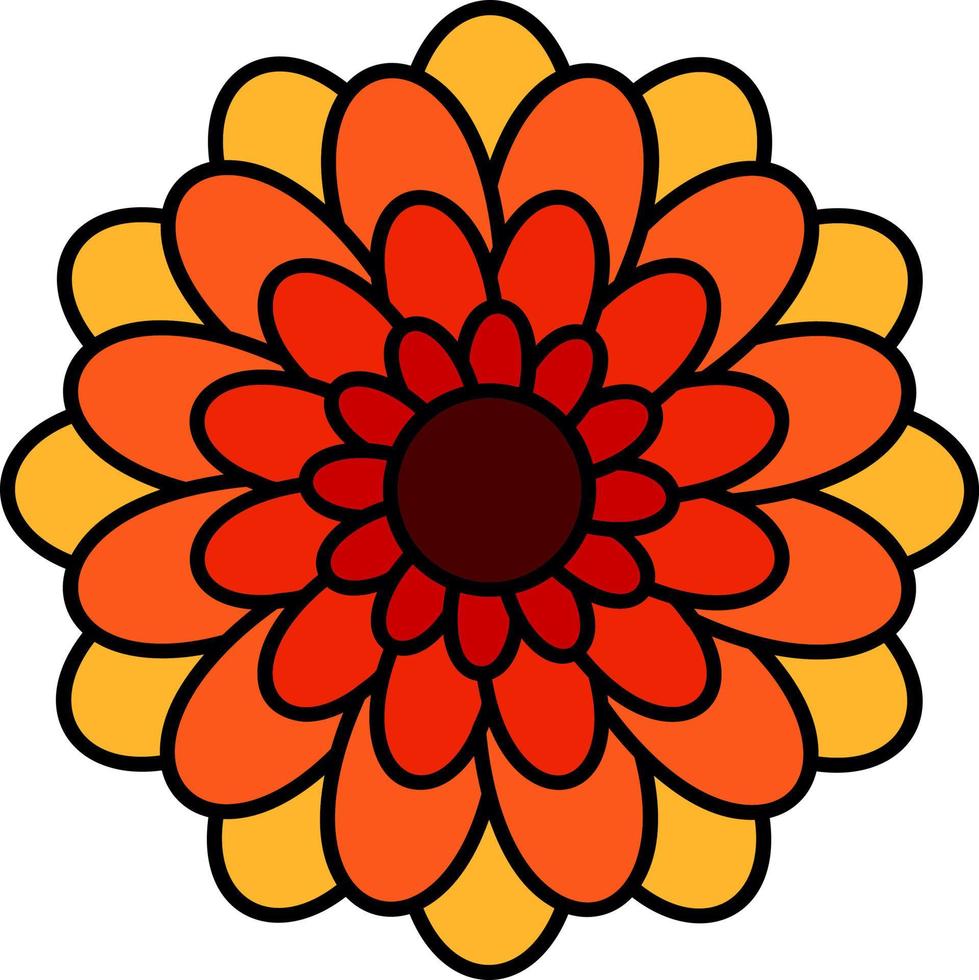 Chrysanthemum Vector Icon Design