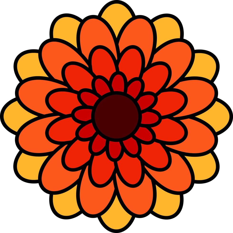 Chrysanthemum Vector Icon Design