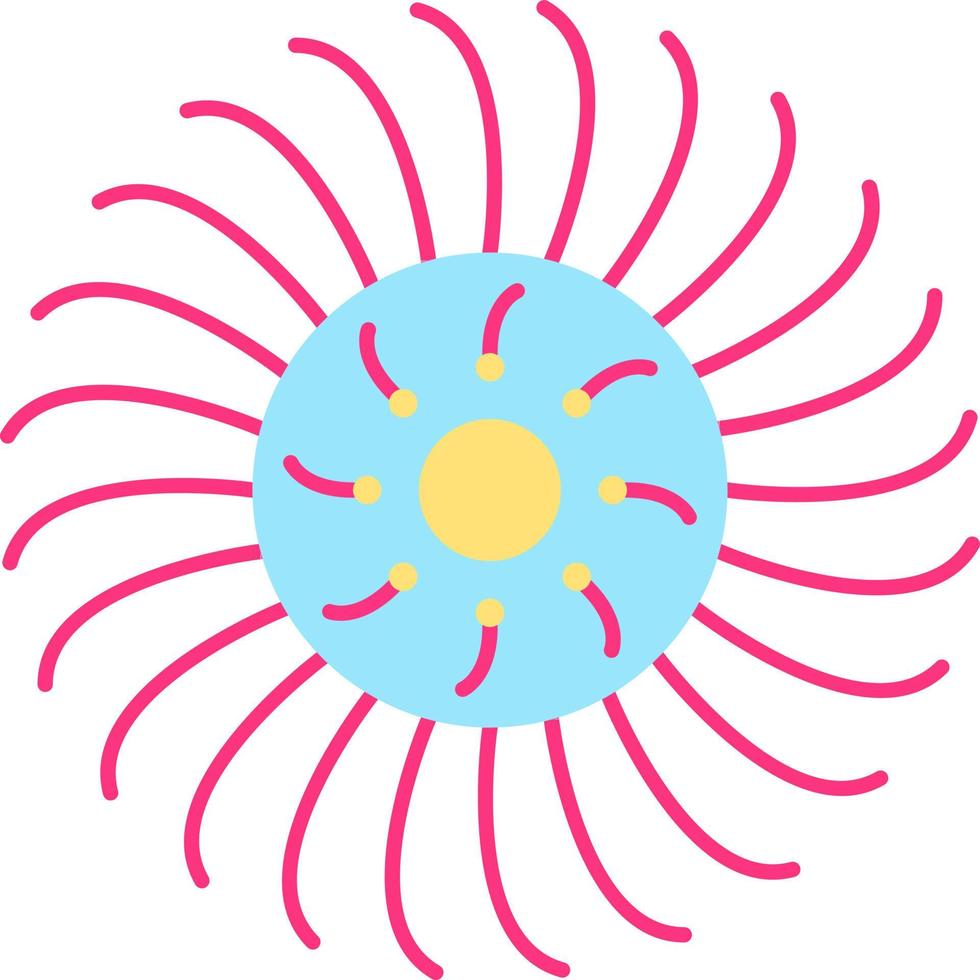 Anemone Vector Icon Design