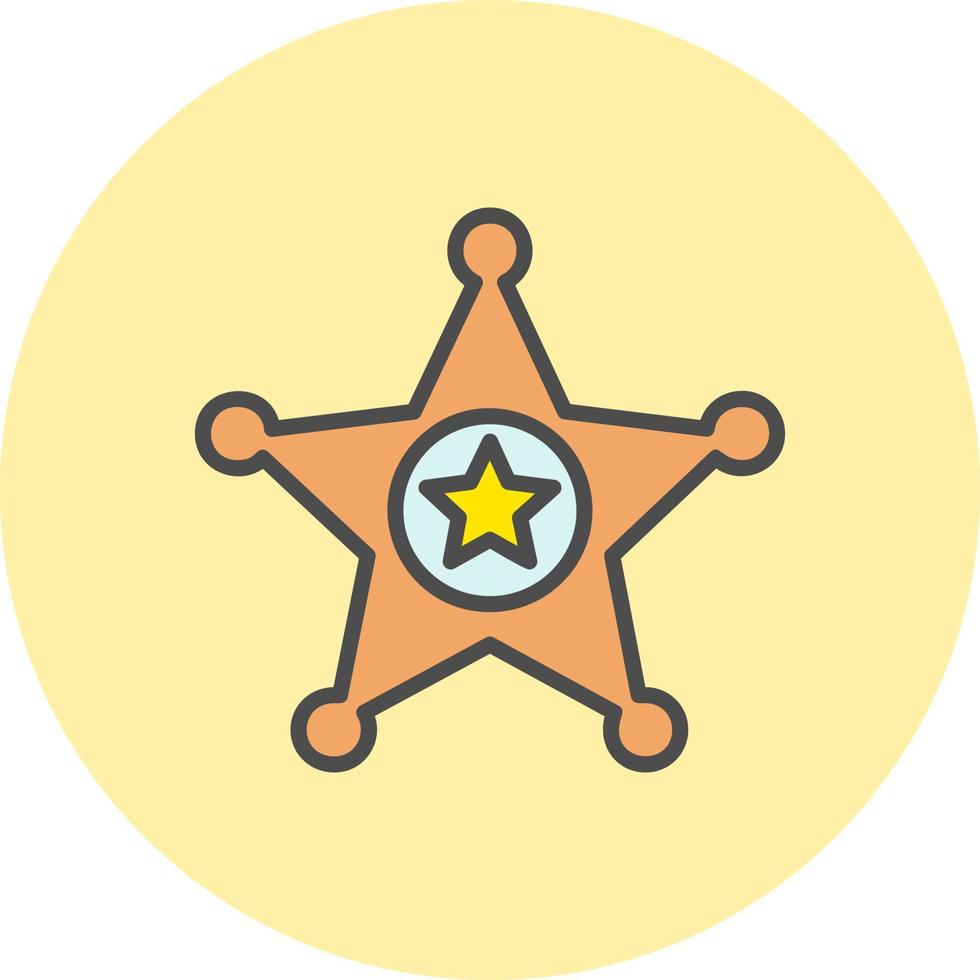 Justice Sheriff Vector Icon