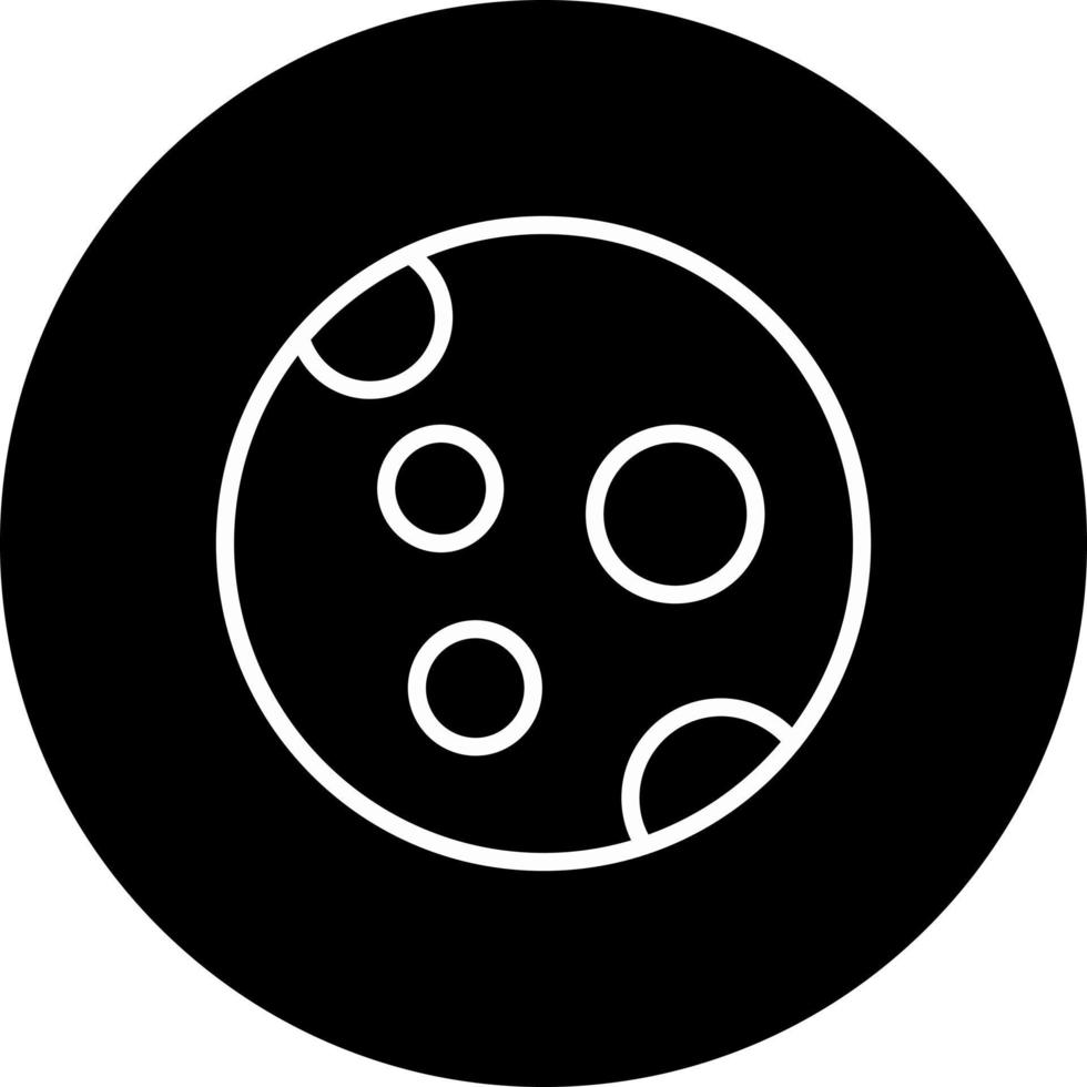 icono de vector de superficie lunar