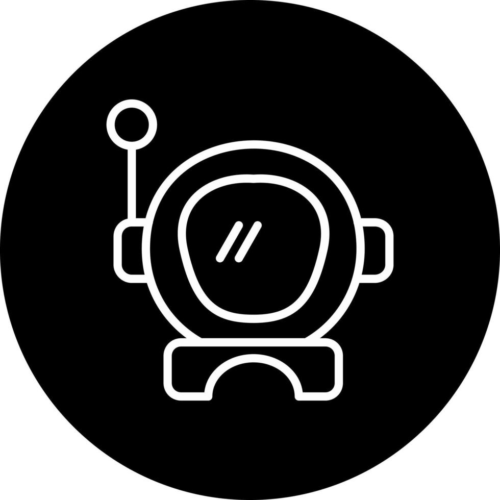 icono de vector de casco de astronauta