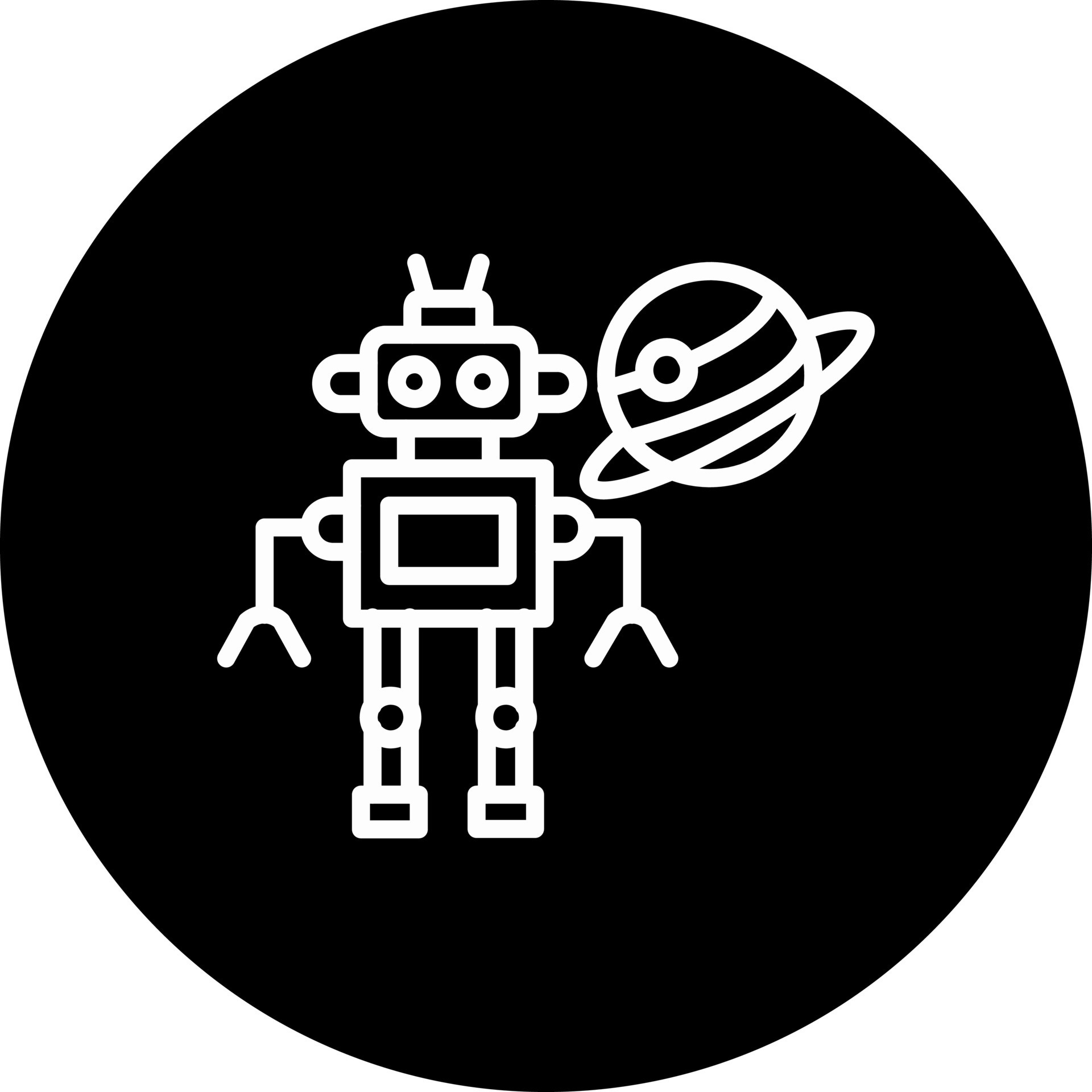 Space Robot Vector Icon 16493280 Vector Art at Vecteezy
