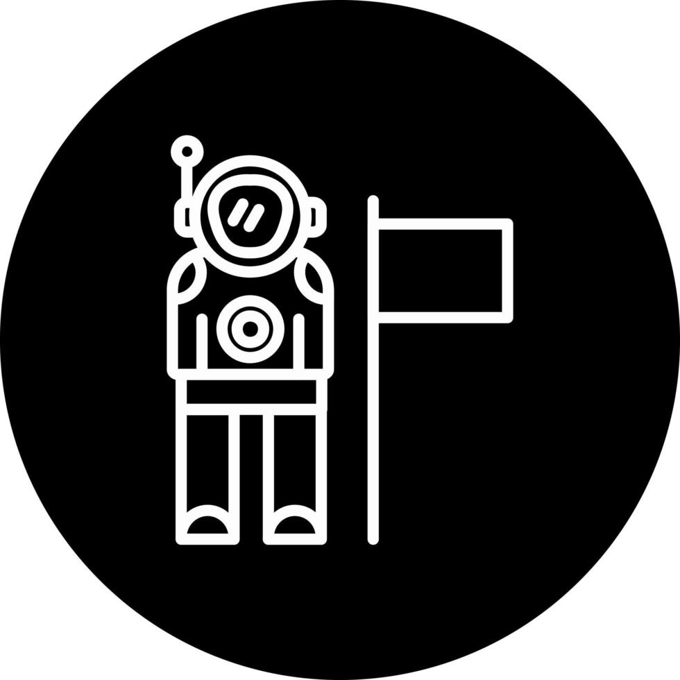 icono de vector de astronauta