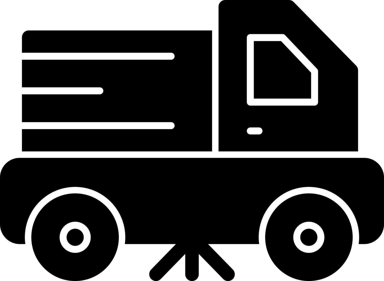 Street Sweeper Vector Icon Design