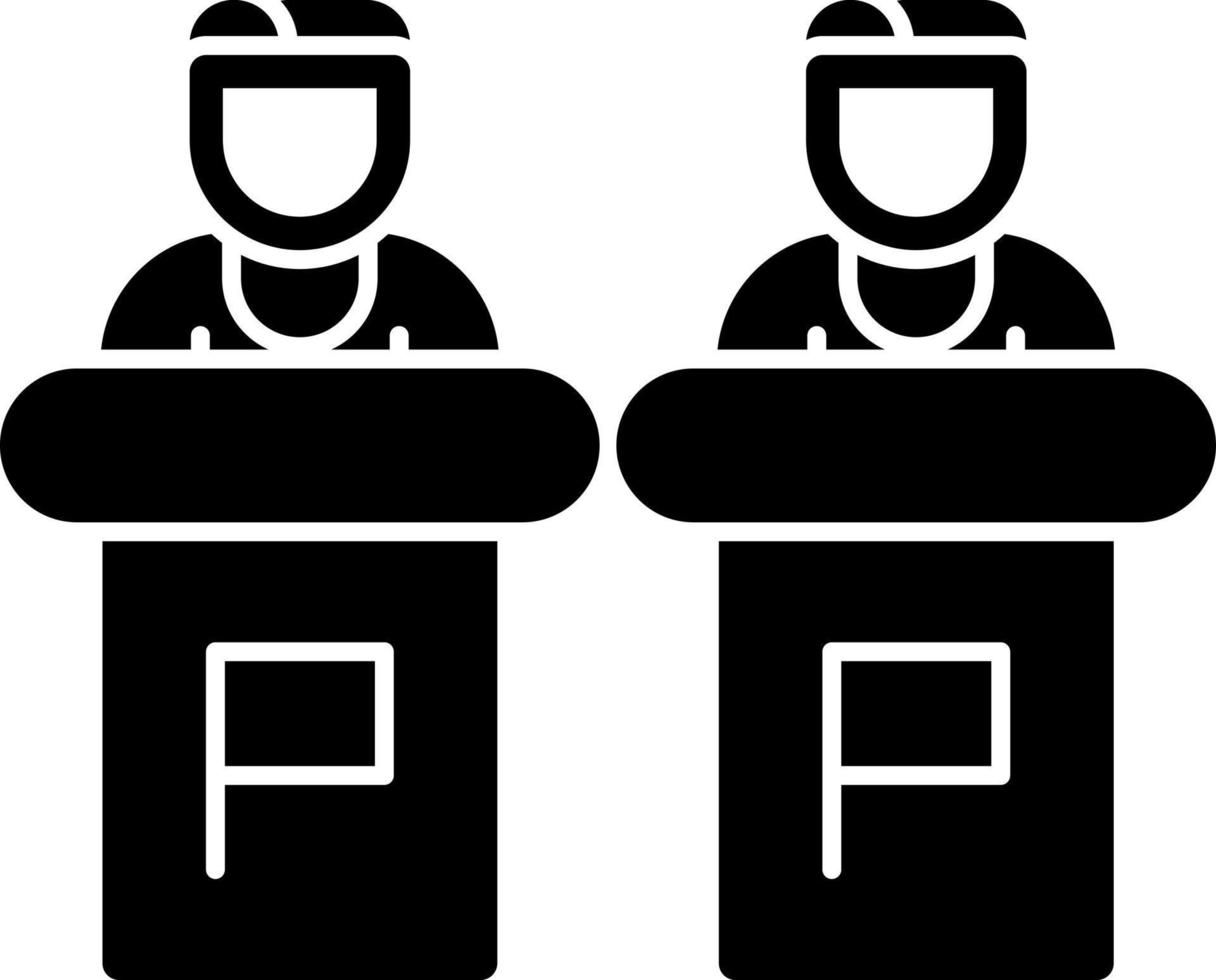 Debate Vector Icon Design