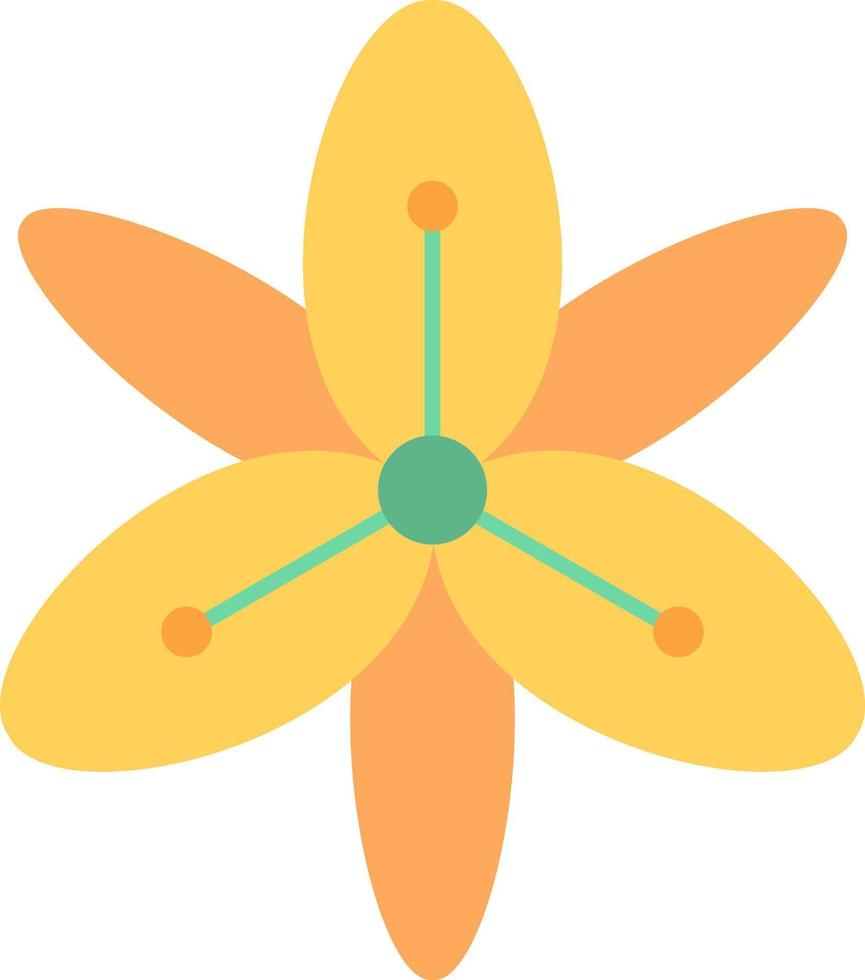Tiger Lily Vector Icon Design