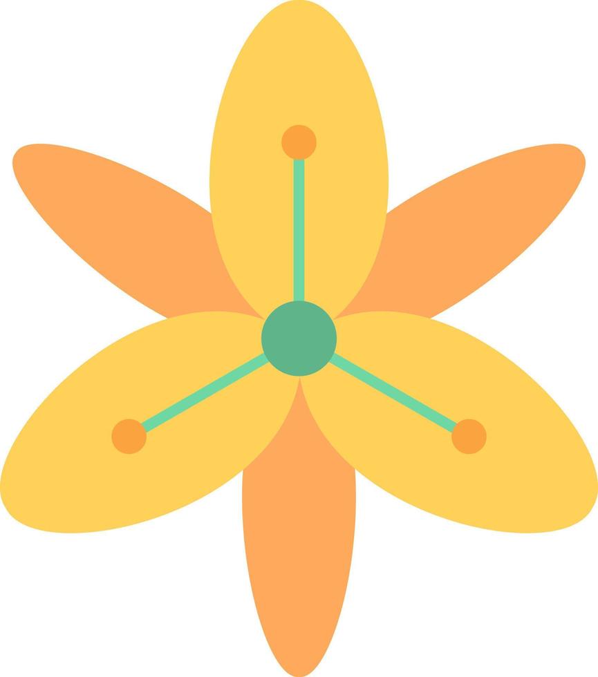 Tiger Lily Vector Icon Design