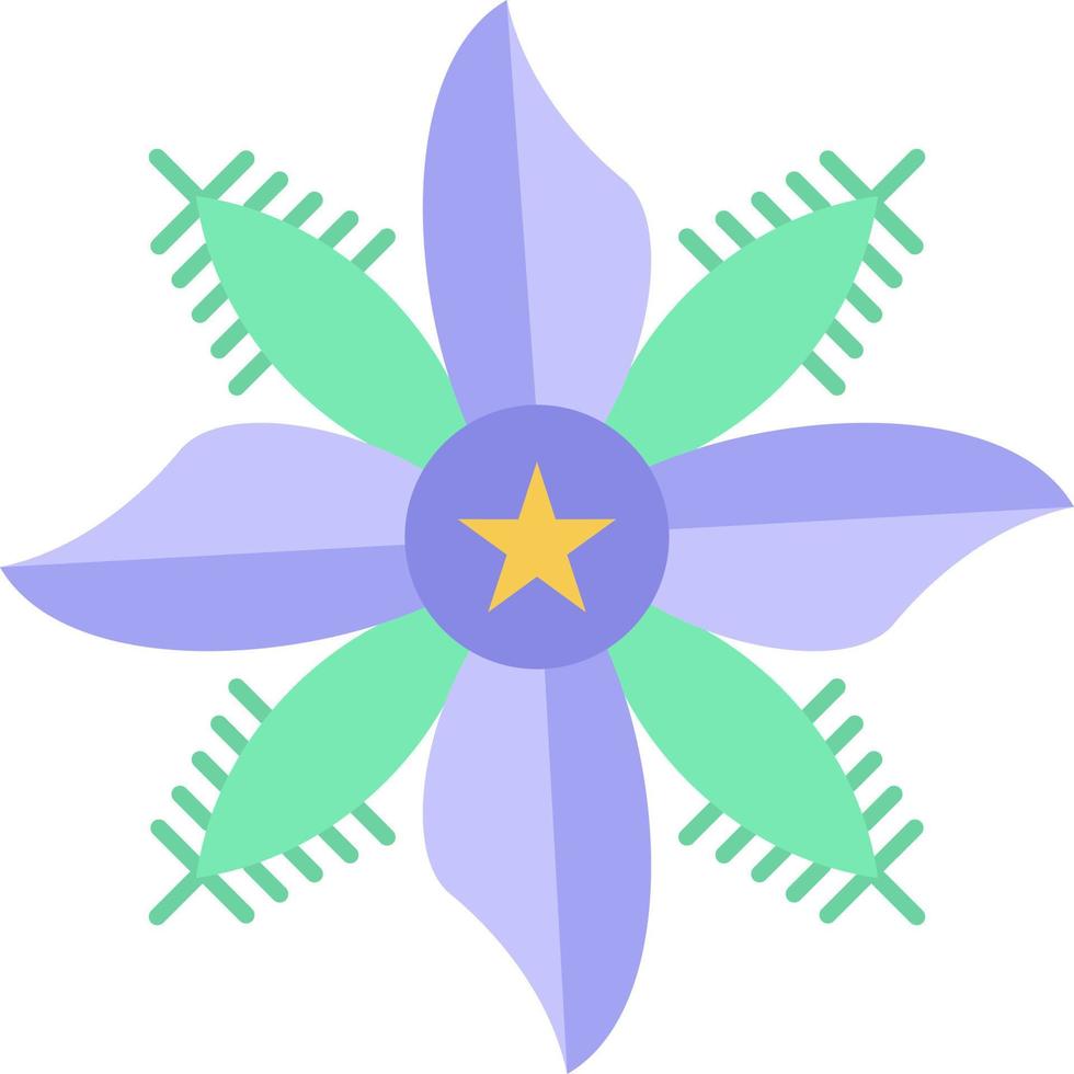 Borage Vector Icon Design