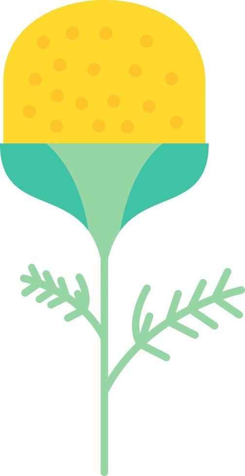 Pineappleweed Vector Icon Design