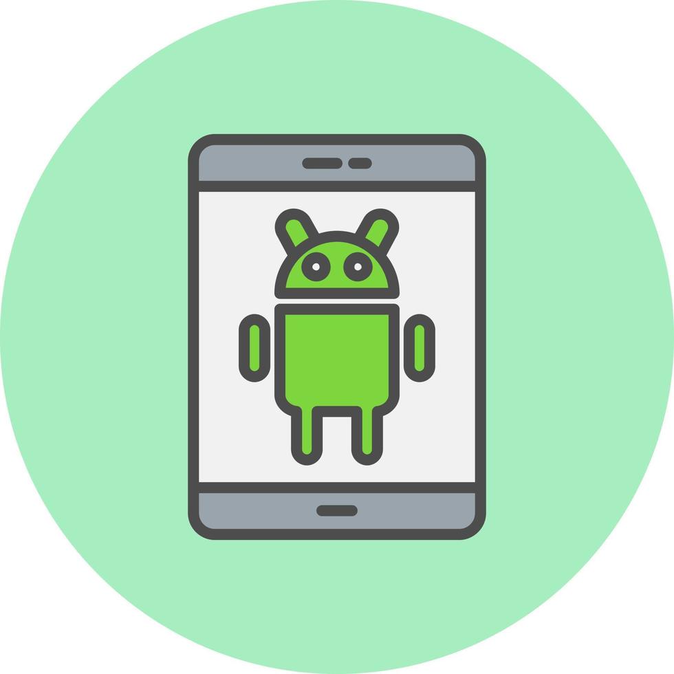 icono de vector de Android