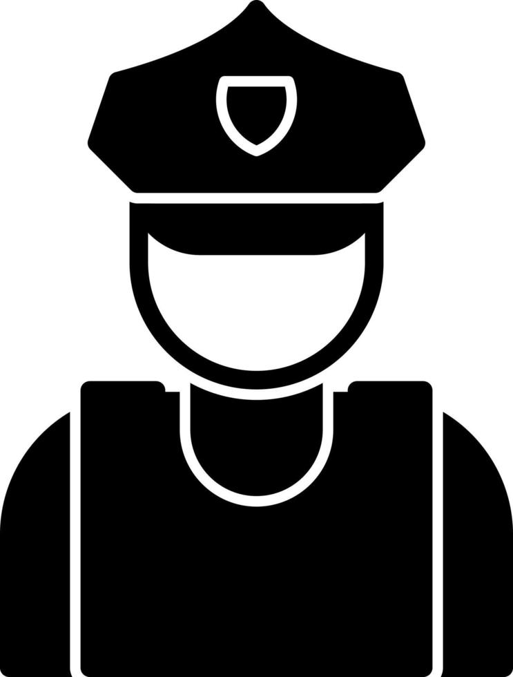 Security Guard Vector Icon Design