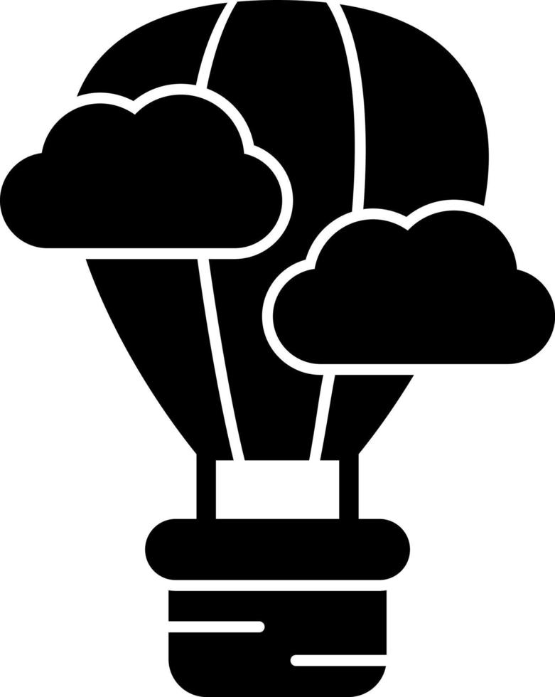 Air Balloon Vector Icon Design