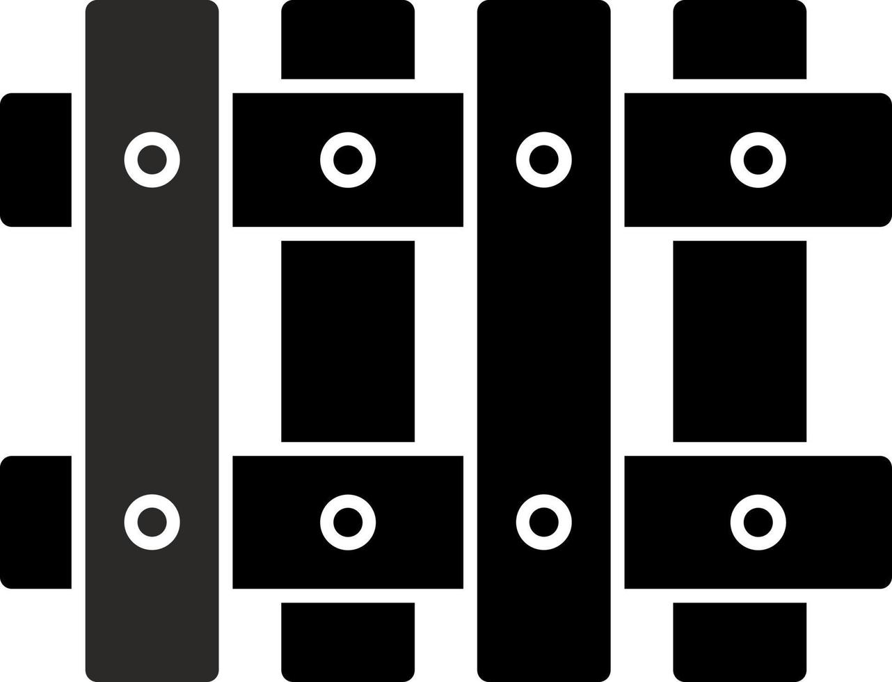 Fence Vector Icon Design