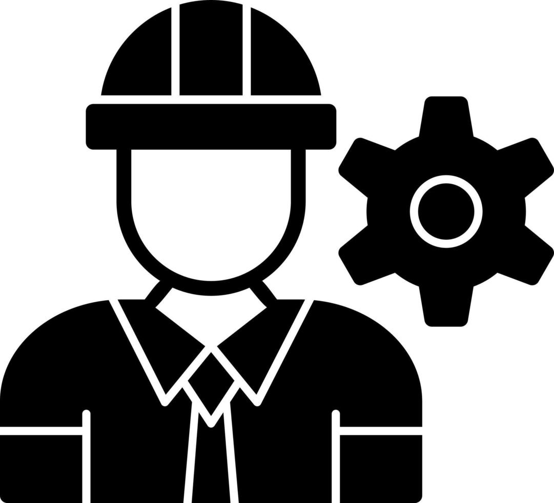 diseño de icono de vector de ingeniero