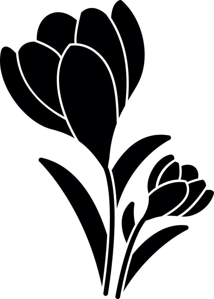 Crocus Vector Icon Design