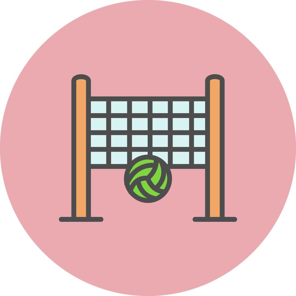 Beach Volleyball Vector Icon