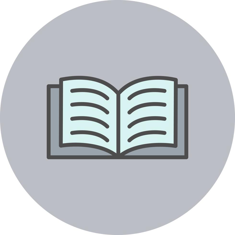 icono de vector de libro de lectura